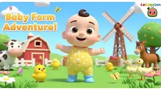 Baby Sunny&rsquo;s Farm Adventure 🐮🐥 | Fun 3D Cartoon Nursery Rhyme for Kids | Cute Baby Farm Song