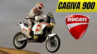 CAGIVA ELEFANT 900 DAKAR RALLY en español / CAGIVA DUCATI ELEFANT 900 LA MOTO QUE DOMINO EL DAKAR