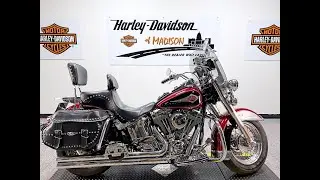 2000 FLSTC HERITAGE SOFTAIL CLASSIC RICH RED VIVID BLACK 013755J