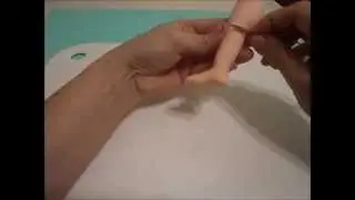 Pé descalço com perna  - Aula de Biscuit