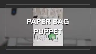 Apple Writing Center Paper Bag Puppet Activity