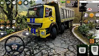 HEAVY 12 WHEELER BHARAT BENZ TRUCK ON SHIMLA FOGGY HILLS | NARROW ROADS EXTREME DRIVE | BUSSID