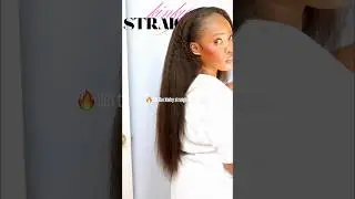 🤯🤯 THE TRUTH!! Kinky Straight HALF WIG: Short Type 4 Fine Natural Hair GAME CHANGER For Me! #shorts