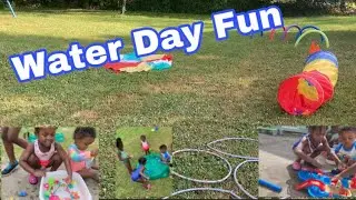 Create Your Own Backyard Fun||Water Day||Obstacle Course #funathome #summervibes #girlmom #girldad