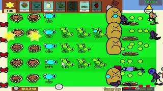 Sunny Day Minigame (Limbo Page) - PvZ Paint Pak - Plants vs Zombies Gameplay