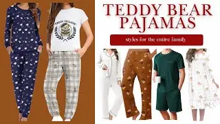 Amazon Sleepwear Haul | 🧸Teddy Bear PJs & Matching Lounge Sets
