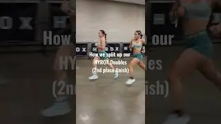 How we split up our HYROX Doubles! #hyrox #hyroxtraining #hybridathlete #hybridathlete #shorts