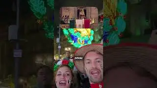 GRINGOS tambi&eacute;n dan EL GRITO en el Z&Oacute;CALO 2025 #mexico #vivamexico #mexicanos #cdmx