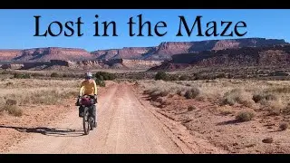 Descending Maze-low's Pyramid: Bikepacking Canyonlands National Park
