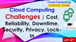 L21: Cloud Computing Challenges | Cost, Reliability, Downtime, Security, Privacy, Lock-In