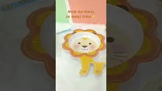 Bamboo Fiber Kids  5 Pieces  Dining Set- Eco-Friendly  (Lovely Lion)