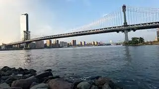 East River and Manhattan Bridge, New York City