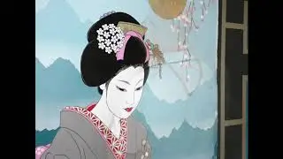 How to paint a Japanese Geisha Mural ( part three)