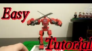 How to make a LEGO DEADPOOL Mech!!! (Easy  Tutorial)