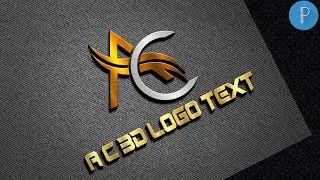 A C 3D text professional logo design on android pixellab [Vandy Design]