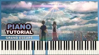 Weathering With You (Tenki No Ko) OST | Piano Tutorial | PianoPrinceOfAnime