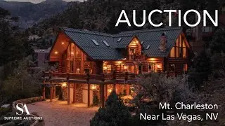 Custom Mountain Log Cabin Home For Sale by Auction April 28   Mt  Charleston, NV