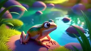 Jumping Frog Green Leap | Fun Nursery Rhyme for Kids | Baby Songs and Preschool Learning
