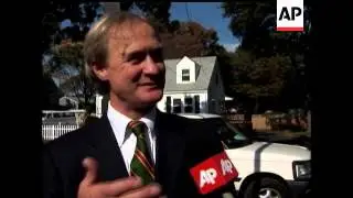 t's a hard fought campaign in Rhode Island for Republican Senator Lincoln Chafee due to strong oppos