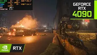 Call of Duty WWII - RTX 4090 Realistic Ultra Settings (4K + Raytracing)