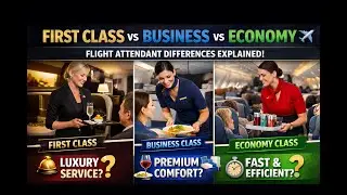 First Class vs Business vs Economy ✈️ Flight Attendant Reveals the SHOCKING Differences