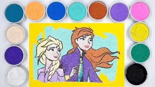 Kum Boyama Frozen Elsa ve Anna