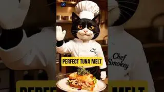 Famous Cat Chef's SECRET Tuna Melt Recipe! 🍳😻 #shorts