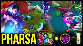 TOP GLOBAL PHARSA GAMEPLAY | MOBILE LEGENDS| TRIPLE KILL|TEAM FIGHT|BEST BUILD|