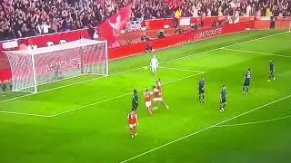 incredible  goal by Thomas Partey  | Arsenal 4-0 Nottingham Forest