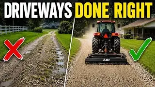 Gravel Driveway Maintenance:  From Assessment to Grading with a TR3 Landscape Rake
