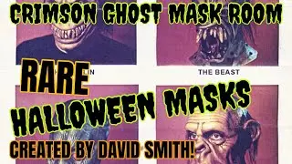 Crimson Ghost Mask Room RARE VINTAGE HALLOWEEN MASKS created by DAVID SMITH