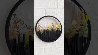 Beautiful Fram Decor With Straws #frame #decoration #decor #craftideas #craftwork