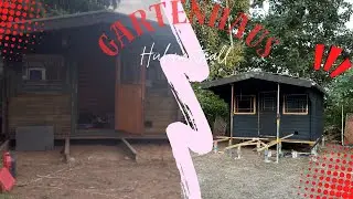 Gartenhaus als Hühnerstall DIY low budget Projekt Gartenhaussanierung Teil 1