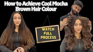 Cool mocha brown Haircolour #education #balayage #hairstyle #colour #haircut #ytstudio