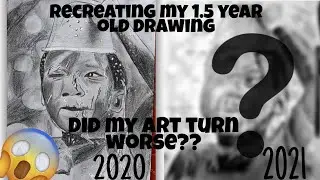 Recreating my 1.5 year old drawing| *did my art turn worse??*|Sadhana's Creation|  Majestic Learning