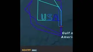 Historic Solar impulse 2 over Gulf of America tonight 🇺🇸