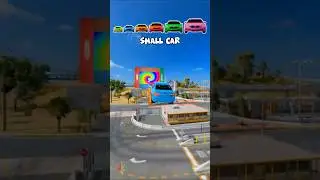 🌟Tiny Car Jump the Portal&hellip; and GROWS to IMPOSSIBLE SIZE! #shorts #beamngdrive