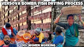 Bombil Drying in Versova Koliwada | वर्सोवा बोंबील ड्राय करण्याची प्रक्रिया#dailyvlog#vlog #versova 