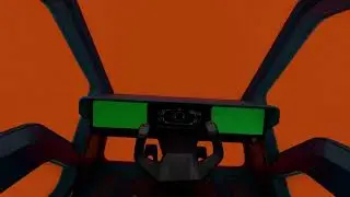 Spaceship cockpit on green screen | First-person view