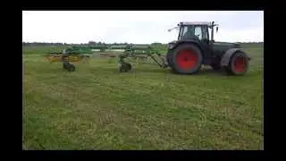 Zgrabiarka Stoll R 1400 S i Fendt 514