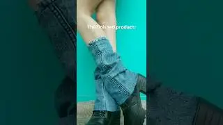 Denim Leg warmers DIY (tutorial) #fashion #diy #legwarmer #denim #pintereststyle #upcycling #explore