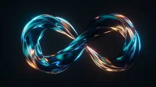 Flowing M&ouml;bius Belt | Glass Geometry 3D Rendering Animation | Stock Video Footage