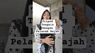 Tripod tongsis tinggi dengan pelacak wajah.
