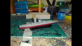 Eaglewall - 1/1200 - German Kriegsmarine - Pocket Battleship - KMS Graf Spee - Model Building Video