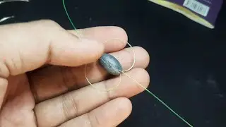 The easiest way to tie an egg sinker for bottom fishing