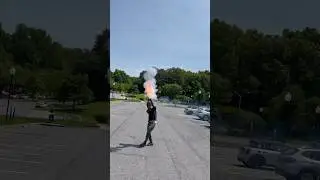 Firework Rocket Launcher Cannon #subscribe #pyro #shell #viral #shorts #yolo #fire #donttryathome