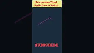 😘😲How to create visual studio logo in python|make logo in vs code in python|