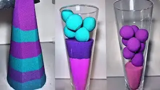 Very Satisfying and Relaxing, Kinetic Sand ASMR, Drop and squish#asmr #kineticsand #usashorts 