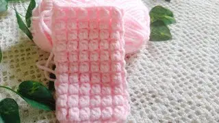 Unique very Easy Crochet sawing Hair band & Baby blanket consisting of two rows for beginners 😍👌