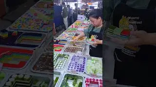 colorful jelly in Thailand 🇹🇭 #streetfood #Shorts